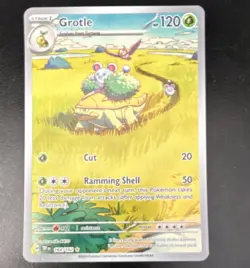 Pokemon TCG 2024 Stellar Crown Grotle 008/142 Reverse Holo Uncommon English - Image 1