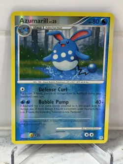 Azumarill 18/130 Diamond & Pearl Reverse Holo Rare Pokemon Card NM - Image 1