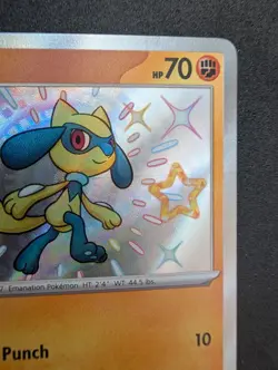 Pokemon TCG Riolu 173/091 SV: Paldean Fates Shiny Rare Holo 2024 NM - Image 3