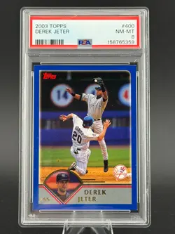 2003 Topps - Yankees - Derek Jeter #400 - PSA 8 NM-MT - Image 1