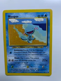 Wooper 82/111 Non Holo Neo Genesis - Pokemon Card - LP/nm - Image 1