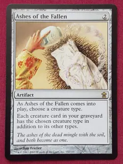 Magic The Gathering SAVIORS OF KAMIGAWA ASHES OF THE FALLEN artifact card MTG - Image 1