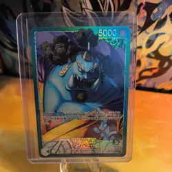 Jinbe OP11-021 Leader (Parallel) A Fist of Divine Speed ONE PIECE Card Japanese - Image 1