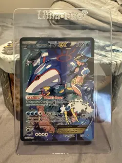 Pokemon TCG Team Aqua's Kyogre EX Double Crisis Holo Card 6/34 - Image 1