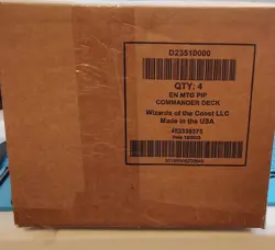 New! Universes Beyond: Fallout Commander Deck Display (Set of 4) Sealed Box - Image 1