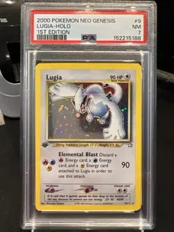 2000 Pokemon Neo Genesis Lugia Holo 1st Edition #9/111 PSA 7 - Image 4