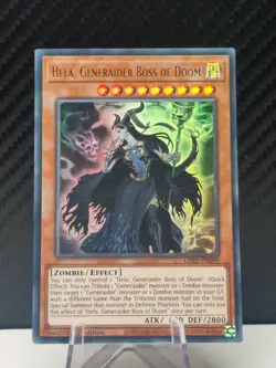 Hela, Generaider Boss of Doom GFP2-EN090 1st Edition Ultra Rare :YuGiOh TCG Card - Image 1