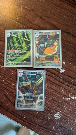 Pokemon Card Destined Rivals Illustration Rare Lot (LP+/NM) Raticate Spidops - Image 1