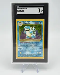 Blastoise Pokemon Card - 1999 Base Set Unlimited Holo Graded SGC 7 - Image 2