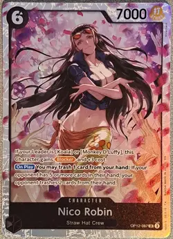 Carte One Piece Card Game Nico Robin OP12-087 SR Anglais - Image 1