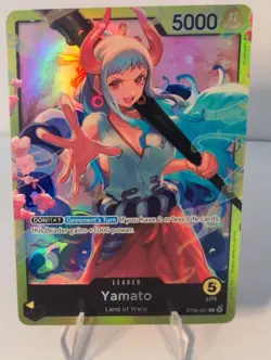 1x Yamato - ST09-001 - Leader - Foil - NM - English - One Piece TCG - Bandai - Image 1