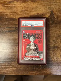 2025 ONE PIECE JAPANESE PROMOS ONE PIECE MAG VOL.20 MONKEY D. LUFFY PSA 10 - Image 1