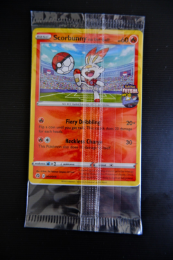 Scorbunny On the Ball Futsal Promo Card 004/005 Sealed UK Exclusive - Image 1