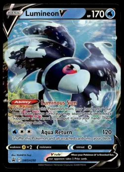 Pokemon TCG SWSH: Sword & Shield Promo Cards #SWSH250 Lumineon V Holo NM - Image 1