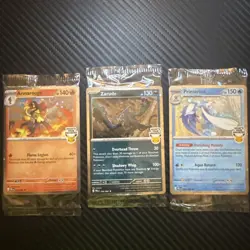 Lot of 3 Pokemon Pitch Black Store Promo Cards Sealed Best Buy Barnes GameStop - Image 1