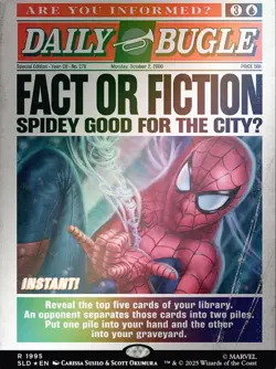 MTG SECRET LAIR X MARVEL'S SPIDER-MAN: DAILY BUGLE BREAKING NEWS *FOIL  PRESALE* - Image 2