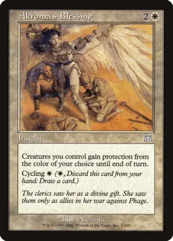 4x Akroma's Blessing - MP - Onslaught Block - SPARROW MAGIC mtg - Image 1