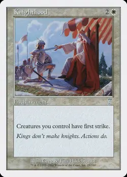 4x Knighthood - LP - 7th Edition - SPARROW MAGIC - mtg - Image 1