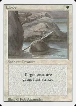 4x Lance - LP - Revised Edition - SPARROW MAGIC - mtg - Image 1
