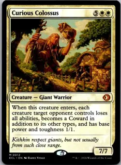 Curious Colossus 12 Mythic Lorwyn Eclipsed Magic: The Gathering Near Mint - Image 1
