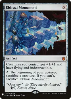 Eldrazi Monument Light Play, English Magic the Gathering MTG The List - Image 1