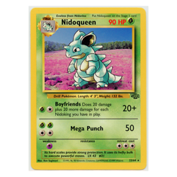 1999 Vintage Pokemon Nidoqueen Base Set Jungle Non-Holo Rare #23/64 LP-MP - Image 1