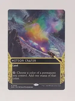 Meteor Crater (0026) (Borderless) - Edge of Eternities: Stellar Sight - MTG - NM - Image 1