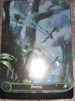 Forest Borderless Galaxy Foil - EOE 0371 - NM - MTG Magic - Image 1