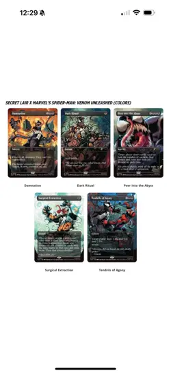 🔥 MTG MARVEL Spider-Man FOIL Secret Lair Drop PRESALE Venom Unleashed 🔥 - Image 1