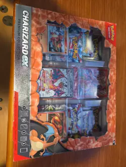 Pokemon TCG Charizard ex Premium Collection Box 6 Booster Packs 3 Promo Cards 820650873232 - Image 1