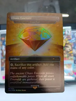 Chaos Emerald (Lotus Petal) Mtg Yellow Foil Rare 7035 NM - Image 1