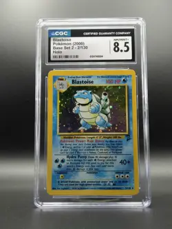 Blastoise 002/130 Base Set 2 Holo CGC 8.5 NM/Mint+ Pokemon - Image 1