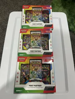 Pokemon TCG First Partner Illustration Collection Series 1 SEALED BRAND NEW x3 - Image 1