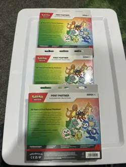 Pokemon TCG First Partner Illustration Collection Series 1 SEALED BRAND NEW x3 - Image 2