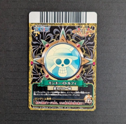 PREORDER Monkey D. Luffy PJ-005-W PR PROMO One Piece Berry Match Carddass Card - Image 2