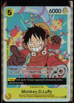 MONKEY.D.LUFFY (REPRINT) OP07-109 PREMIUM BOOSTER ONE PIECE FOIL NM - Image 1