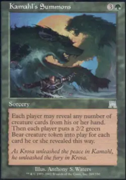 Kamahl's Summons - Medium Play MTG Onslaught - Image 1