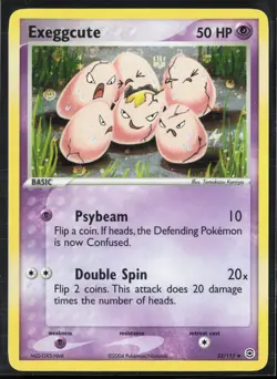 Exeggcute 33/112 EX FireRed LeafGreen FRLG 2004 Reverse Pokemon Card - Image 1