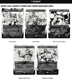 Secret Lair x Marvel's Spider-Man: Venom Unleashed (Inks) - MTG - PRESALE - FOIL - Image 1