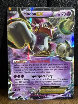 Nintendo Pokemon TCG Holo 2-Card Lot Pidgeot ex 164/197 Hoopa-EX English Promo - Image 4
