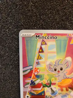Pokemon TCG Minccino Holo Illustration Rare Card Temporal Forces 182/162 NM - Image 2
