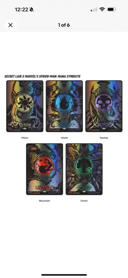 MTG Secret Lair x MARVEL'S SPIDER-MAN: MANASYMBIOTE RAISED FOIL | PRESALE - Image 1