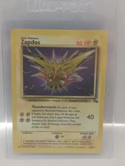 Zapdos 30/62 Fossil Set RARE Pokemon Card Non Holo - Image 4