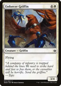 1x Enforcer Griffin NM Eng MTG - War of the Spark - Image 1