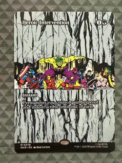 MTG Heroic Intervention #0078 Borderless M Marvel Universe Eternal-Legal (MAR) - Image 2