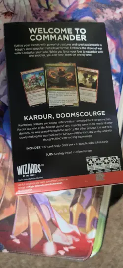 Magic: The Gathering Starter Commander Deck - Chaos Incarnate (Black-Red) - Image 3