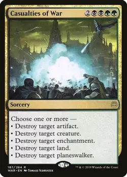 1x Casualties of War NM Eng MTG - War of the Spark - Image 1