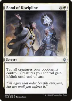 1x Bond of Discipline NM Eng MTG - War of the Spark - Image 1