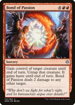 1x Bond of Passion NM Eng MTG - War of the Spark - Image 1