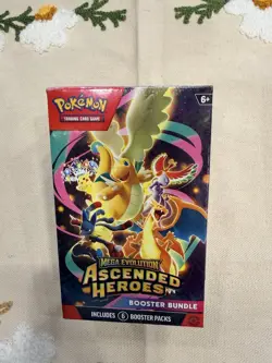 Pokemon TCG Mega Evolution: Ascended Heroes Booster Bundle Box - 6 Packs - Image 1